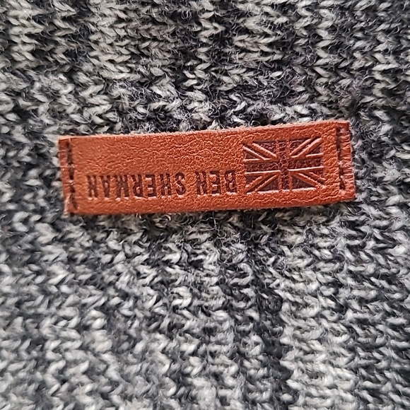 Ben Sherman Gray Crewneck Sweater 100% Wool Size Large - Picture 3 of 6